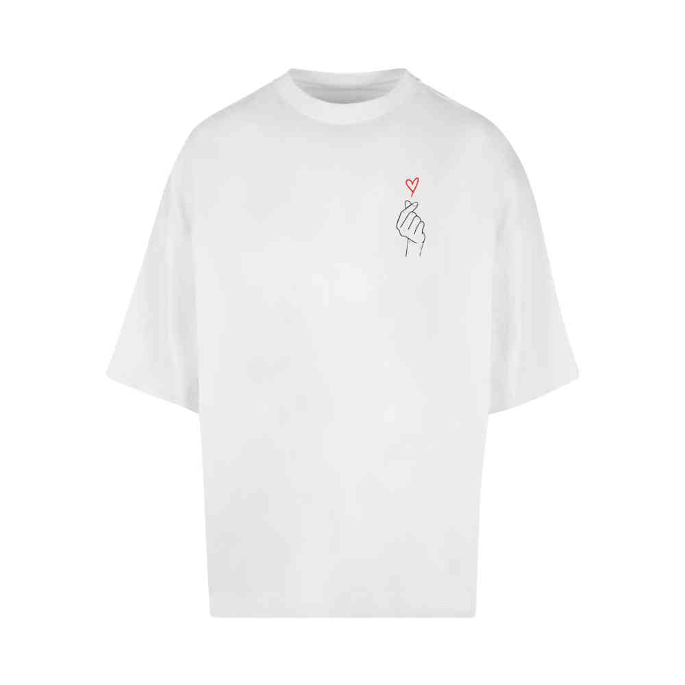 Merchcode - K Heart Huge Tshirt Homme - Blanc